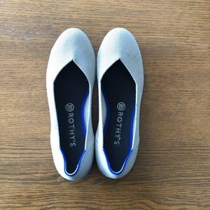 Rothy’s round toe flax birdseye size 10